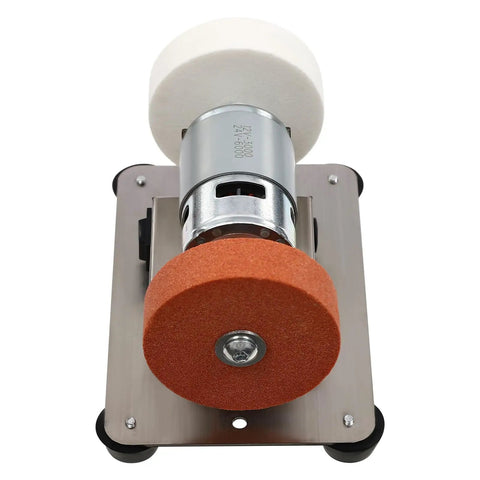 Heavy Duty Bench Sander Featuring Badass Grinding Power And Adjustable Dual Wheels For Woodworking Knife Sharpening And Legit Polishing Setup For Metal Jobs And Jewelry Crafts with dual grinding wheels.