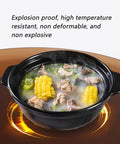 Bowl of soup on Rotating Tempered Glass Lazy Susan Turntable For Large Dining Tables 43 Inch To 47 Inch Wide Countertop Serving Tray