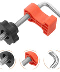 Detail of Grab These Sweet 12 Pc Right Angle Clamps For Stone Wood Slabs And Granite, showing adjustable clamp mechanism.