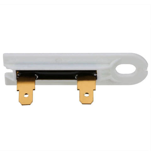 Close-up of Two Pack 3392519 Dryer Thermal Fuse Replacement Part For Most Dryers showing metal connectors and safety cutoff design.
