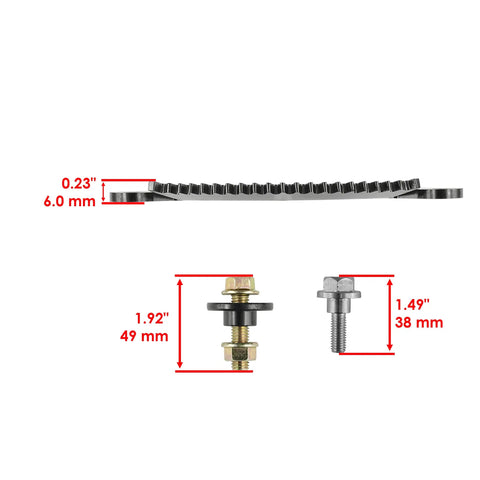 Beefed Up Steering Sector Drag Link Kit For John Deere Tractors D140 D150 D155 D160 D170 Direct Fit Replacement Includes Left And Right Drag Links Gear Plate Pinion And Bushings, 6 mm