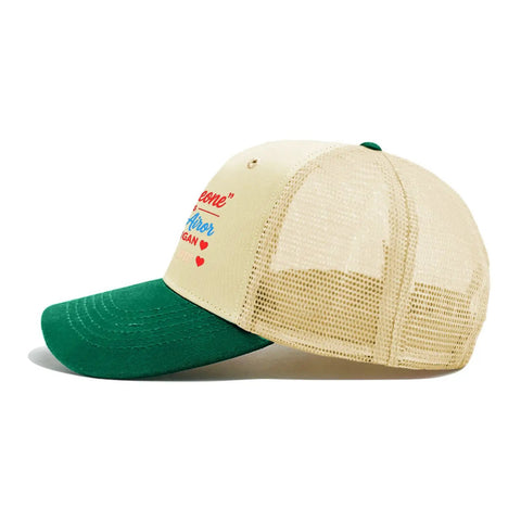 Lightweight Womens Sports Trucker Cap With Low Profile Front And Airy Mesh Ventilation Eyelets Sweat Wicking Band For All Day Comfort