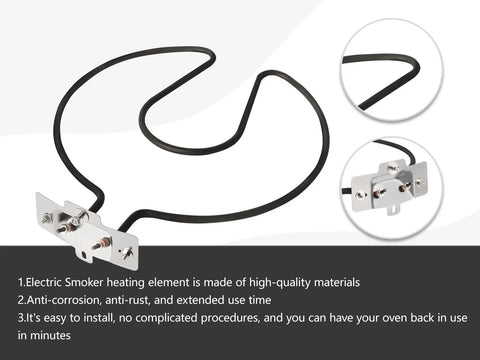 Replacement Heating Element For Char-Broil Patio Bistro TRU-Infrared Electric Grill showing coil and mounting bracket