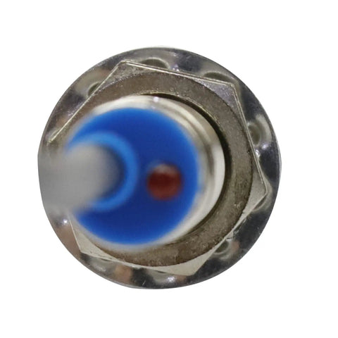 Five Pack LJ12A3-4-Z/AY Inductive Proximity Sensor Switch Must-Have 4mm Detection Range, 3-Wire Brown Blue Black, DC 6-36V, PNP NC Output, Metal Cylinder Shell, Heavy-Duty Plug-and-Play Sensor for Automation and Machinery, front view