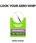 Whip Shaft Tempo Golf Trainer With Flexible Shaft For Tempo Swing Training And Speed Boost, includes mini and regular Pineapples.