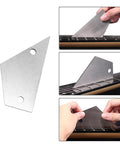 Pro Grade Complete Guitar Maintenance Kit With Notched Straight Edge String Action Ruler And Fret Leveling Tool Rustproof Luthier Set