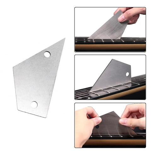 Pro Grade Complete Guitar Maintenance Kit With Notched Straight Edge String Action Ruler And Fret Leveling Tool Rustproof Luthier Set