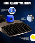 High quality materials in 150W LED Beast Mode Brightness Dusk To Dawn Flood Light IP65 Waterproof Shoe Box Fixture
