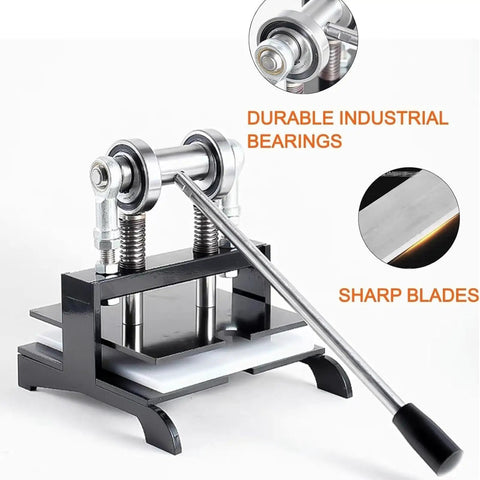 Heavy Duty Manual Table Tennis Rubber Edge Cutter Trimmer Tool Kit Double Roller Bearing 8Mm Base Plate For Pen Hold Or Shakehand Grip Fresh Cut Every Time Works Like A Charm For Leather Embossing Fits As Universal Mold Station For Hobbyists. bearing close-up
