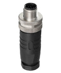 12 Pin M12 A Code Aviation Connector Male Circular Socket 12mm Waterproof Solder Plug for Automation Sensors IP67 Rated