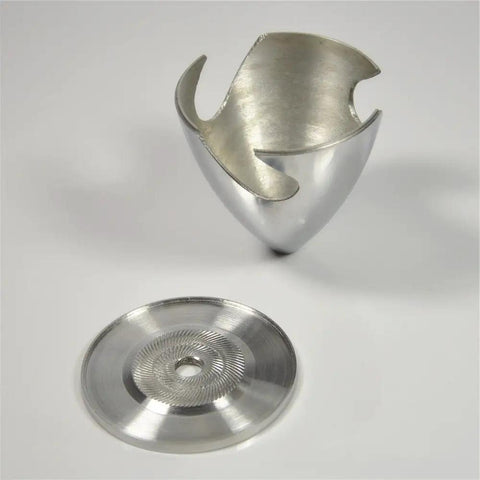 Polished CNC Aluminum Alloy Spinner 3 Inch 76.2mm For 3 Blade Propellers Pro Grade RC Airplane Accessory display on white background