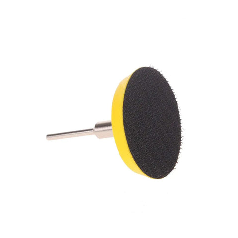 2 Inch Felt Polishing Buffing Pad Kit With 8 Polishing Sanding Discs And A Felt Wheel For Rotary Tools To Polish Glass And Metal 3 Millimeter Shank Backing Pad Included 2 Inch Sets Pro Grade close-up of a single buffing pad