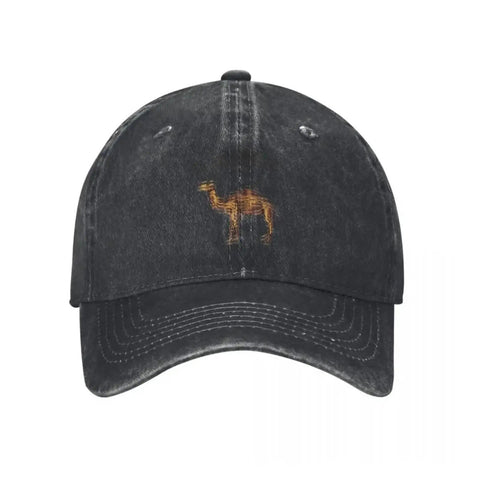 Front view of Unisex Distressed Washed Trucker Hat Light Gray Adjustable One Size Sun Protective Outdoor Cap For Running Golf Hiking