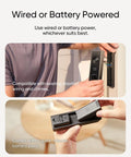 Wired or battery powered setup of the Dual Camera Smart Video Doorbell With Crisp 2K Clarity And Color Night Vision.
