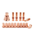 All In One Plasma Cutting Electrodes Nozzle Tips And Drag Shield Kit For Pro-Cut 55 And 80 Torch Includes 5 KP2063-1B1 Electrodes 10 KP2062-3B1