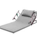 Adjustable Bed Backrest With Electric Lift 4 To 68 Degrees Remote Control Reclining Back Support With Foldable Safety Rails 300 Lb Capacity