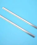 L Shaped Extrusion Beam For Robot Frame With 34 Holes 12x12mm CNC Machined 6061 Aluminum Alloy Lightweight Structural Component For DIY CNC Machines And 3D Printers, angled pair