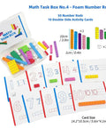 Set Of Five Math Manipulatives Kit With Base Ten Blocks Number Rods Numbers 0 To 9 Ten Frame Counters Place Value Blocks 3D Shapes