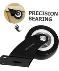 Heavy Duty Sliding Door Track Roller Wheels Four Pack Glides Smooth With Zero Drag, close-up view of precision bearing roller.