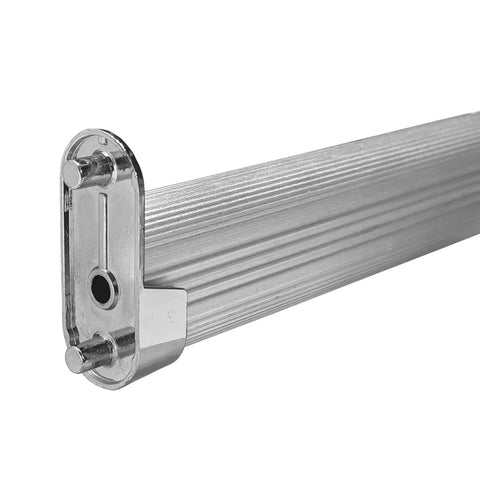 Built To Last Oval Closet Rod End Supports Set With Rear Facing 6.5mm Pins For 15x30mm Rods Zinc Alloy Nickel Finish Heavy Duty Wardrobe Brackets For Home And Store Shelving No Deformation Rust Resistant Easy Assembly; nickel oval bracket on 15x30mm rod