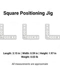 3 Inch Square Positioning Jig Boasts Dead Nuts Accurate 90 Degree Alignment For Cabinet Buildouts Woodworking Corner Clamps Diy No Fuss Assembly Projects Orange Tool dimensions and designs.