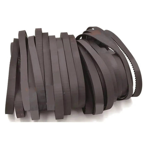 Top Notch 2GT Toothed Drive Timing Belt Range From 66mm To 170mm With 4mm Width in a bundle, rubber material for low wear and precise motion.