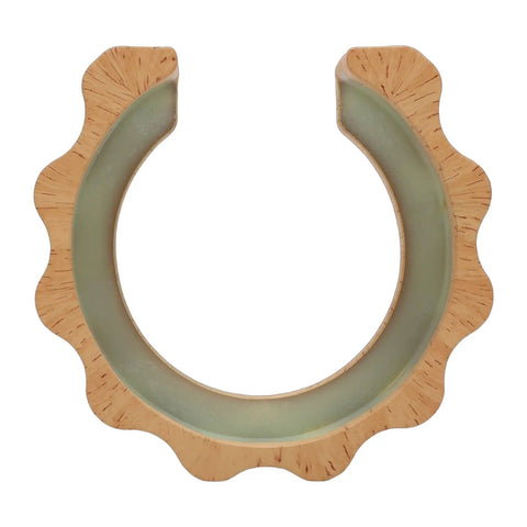 58mm Group Head Cover With Anti Scalding Heat Shield For E61 Coffee Machines Beech Wood Color ABS Material Brew Head Guard No Burn