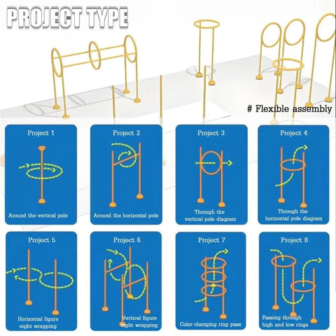 Diagram of Drone Racing Obstacle Course Kit for Beginners and Pros: Easy to Build Training Gear for Indoor and Outdoor Flying
