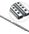 Pro Grade 2Pc 17Mm Wide Drawer Slides Zero Friction Glide Tracks Run 8In To 17In Heavy Duty Steel Construction showing detail and texture.