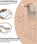 Water Tank Lid Replacement For Vertuo Coffee Makers Next Krups XN910 Series Durable PC Lid Cover With Easy Install No Hassle Tight Seal
