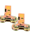 Heavy Duty Steel Roller Pulleys For Sliding Doors And Windows, low noise, showing durable steel construction in single pack