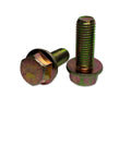 Grade 8 Flange Frame Bolt Yellow Zinc Plated 3/8 Inch By 3/4 Inch Full Thread 1000 Pack For Heavy Duty Building And Maintenance Fastener Kit