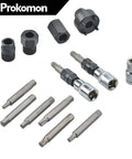 13 Piece Alternator Pulley Tool Kit For Car Maintenance Heavy Duty Decoupling And Pulley Removal Set Pro Grade Chrome Vanadium Steel For Quiet Ride Reduced Vibration And Extended Belt And Tensioner Life arranged with various components.