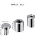 Heavy Duty 48 Pack Sign Standoff Screw System With Drywall Anchors And Rubber Isolation Pads 3 4 By 1 Inch Corrosion Resistant Stainless Steel size details