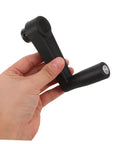 Ergonomic 10mm Hole Hand Crank Handle For Milling And Grinding Machines, Wear-Resistant Plastic Manual Crank Gear Replacement, Easy Install, Smooth Grip For Drill Press And Lathe, Durable Replacement Part held in hand.