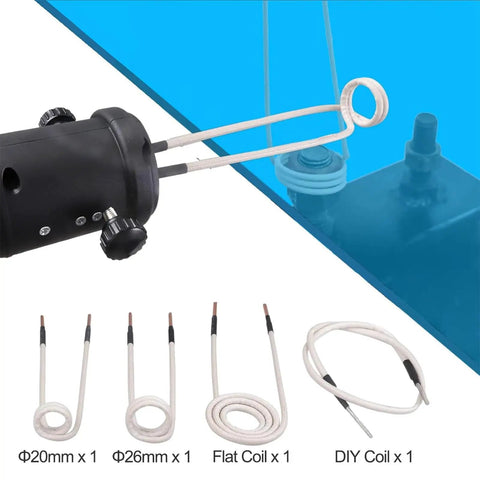 Heavy Duty Portable Induction Heater That Loosens Stiff Nuts Bolts And Bearings No Sweat With Dedicated Heating Coil Kit showing heating coils.