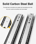 Beefy 26 Inch Heavy Duty Drawer Slides 250 LB Full Extension Side Mount Ball Bearing Rails For Cabinets And Drawers