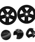 A Pair Of Heavy Duty Replacement Pulley Wheels For Sliding Barn Doors And Metal Gates Built For Roll Like Butter Performance With Sealed Bearings And Zero Hassle Everyday Reliability - close-up view.
