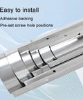 Heavy Duty 304 Stainless Steel Cable Trunking Self Adhesive Cord Cover Raceway with adhesive backing and pre-set screw holes.