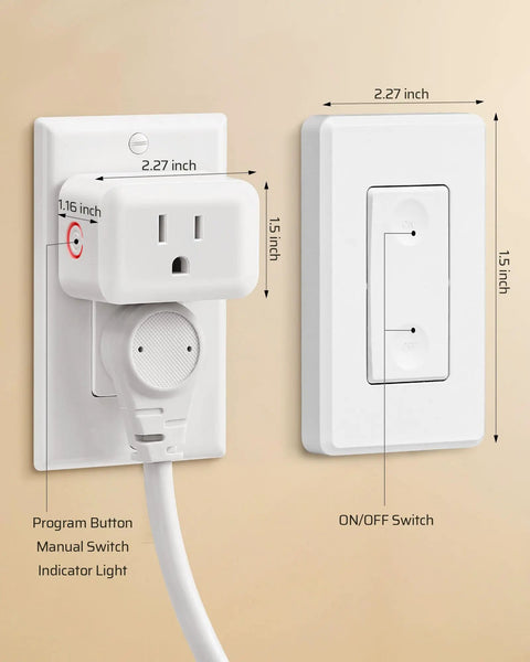 Wireless Remote Wall Switch And Outlet No Wiring Needed Plug In Power Socket For Lamps Fans And Small Appliances Expandable Remote Control
