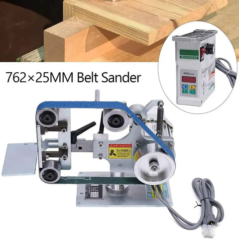 Premium Quality Heavy Duty 1 By 30 Inch Belt Sander Bench Grinder with Forward and Reverse Rotation for metal and wood finishing.