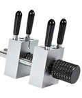 Aluminum Four Post Clamp Tool For Fine Assembly And Small Part Positioning, Handy Portable Manual Repair Fixture For Detail Work, quick setup, aluminum with black handles