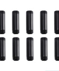 Black Painted Iron Pipe Nipple Set Three Quarters Inch By Four Inch Threaded Metal Pipe Fittings 10 Pack For DIY Furniture