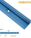 Double Cut 36 Inch Universal T Track With Predrilled Mounting Holes For Woodworking Jigs And Fixtures Do It All For Drill Press Tables