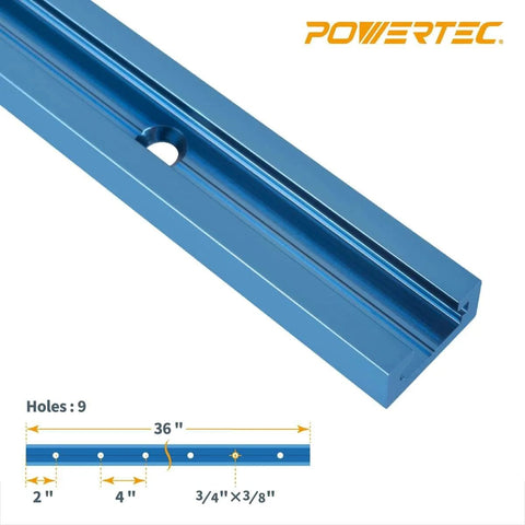Double Cut 36 Inch Universal T Track With Predrilled Mounting Holes For Woodworking Jigs And Fixtures Do It All For Drill Press Tables