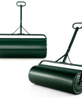 Beast Of A Lawn Roller For Yard And Garden Push Or Tow Behind 30 Gallon Water Sand Filled Sod Roller Drum With Detachable Gripping Handle Rustproof Powder Coated Steel For Easy Seedbed Prep And Tractor Pull