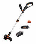 Cordless 12 Inch String Trimmer And Lawn Edger 20V Weed Wacker With Quick Twist 2 In 1 Convert Edging And Trimming In One Handy Tool Lightweight Yet Powerful With Battery And Charger Included shown with components