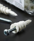100 Pcs Plastic Self Drilling Drywall Anchors And Tapping Screws Kit For Gypsum Board Hollow Wall Anchors 15x33mm nylon anchor with screw
