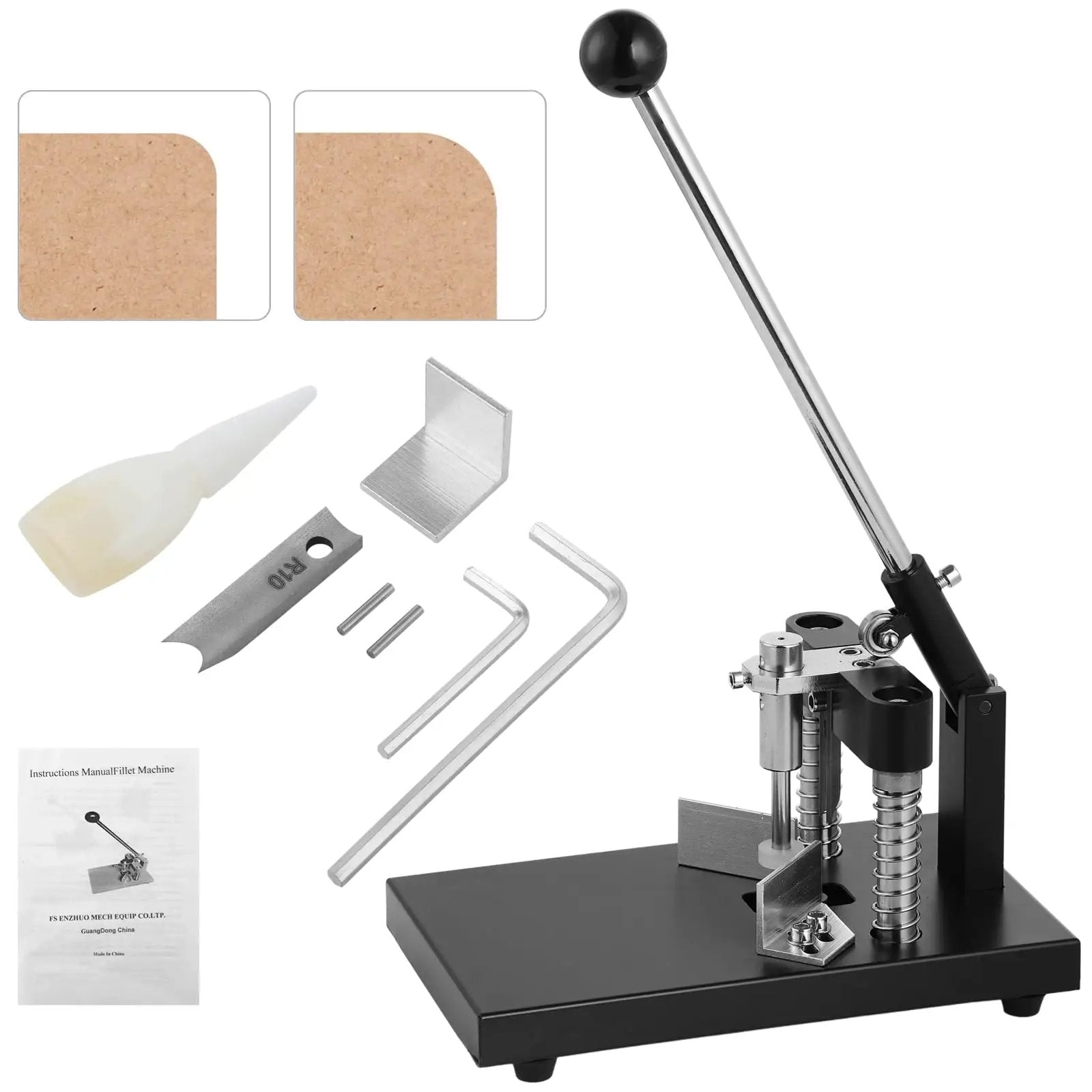 Plastic Cutter Rlh10 Hand Operated Corner Rounder Cutter With R6 & R10