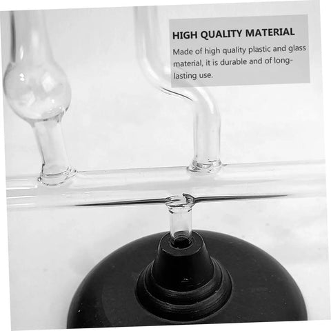 Close-up of durable plastic and glass parts of Simplified Fluid Pressure Experimental Kit For Mechanics Teaching And Physics Labs Hands On Liquid Pressure Demonstration Gear For Classroom Experiments Portable Laboratory Apparatus For Science Education.